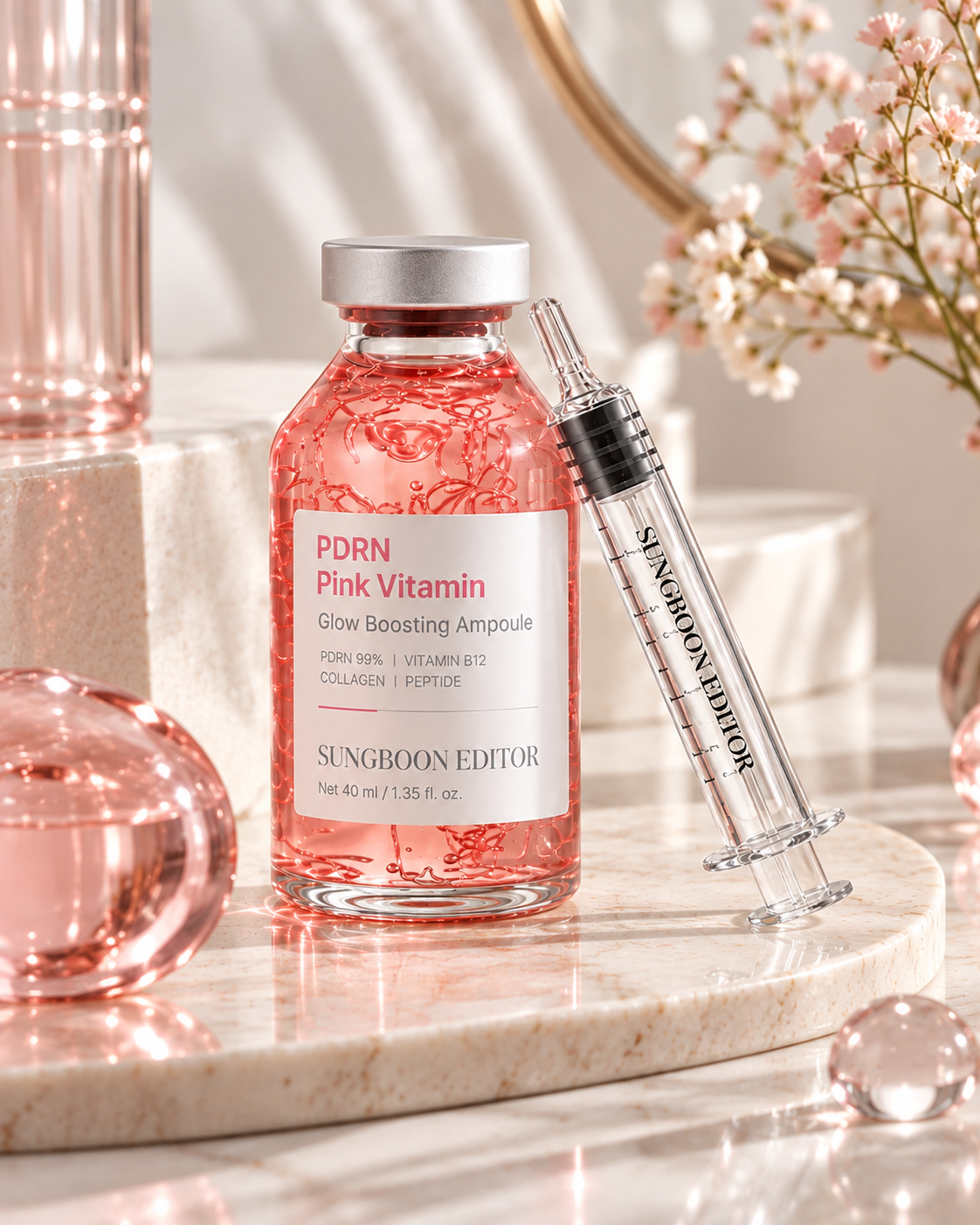 SUNGBOON EDITOR PDRN Pink Vitamin Glow Boosting Ampoule
